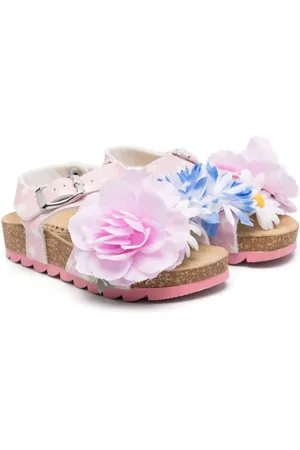 MONNALISA Floral-appliqu?? sandals