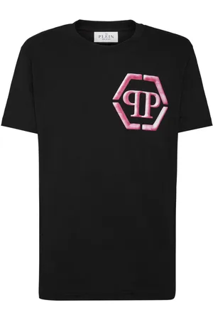Philipp Plein Hexagon logo-print cotton T-shirt