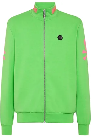Philipp Plein Embroidered zip-up sweatshirt