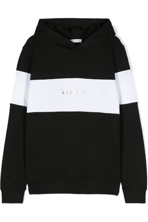 Calvin Klein Foil logo-print panelled hoodie