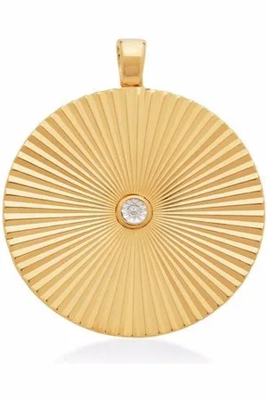 Monica Vinader Disco round diamond pendant