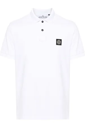 Stone Island Piqu?? cotton polo shirt