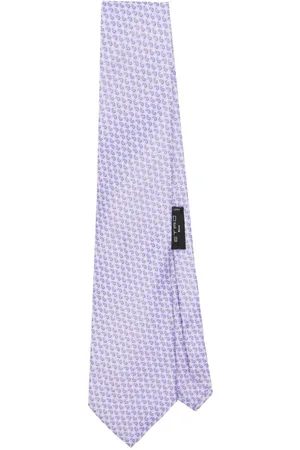 Etro Paisley patterned-jacquard silk tie