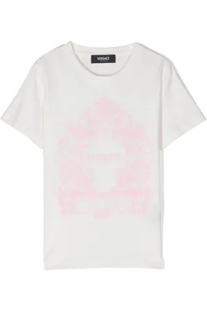 VERSACE Logo-print cotton T-shirt