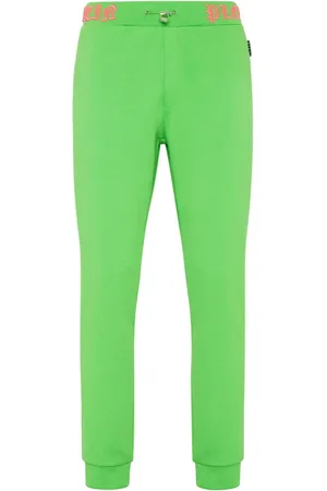 Philipp Plein Skull and Bones logo-waistband track pants
