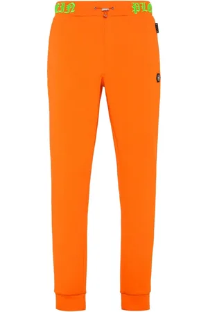 Philipp Plein Skull and Bones logo-waistband track pants