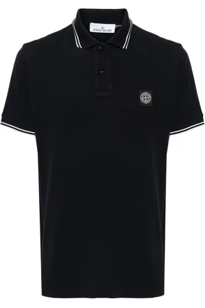 Stone Island Piqué cotton polo shirt
