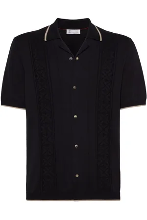 Brunello Cucinelli Button-up cotton polo jumper