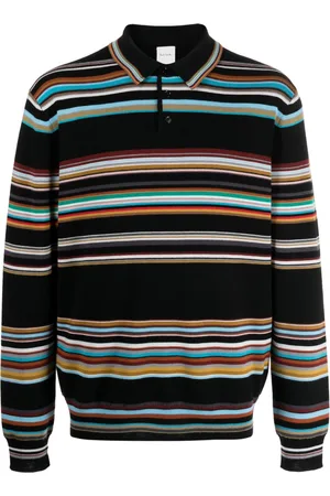 Paul Smith Signature Stripe merino-wool polo shirt