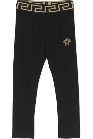 VERSACE Medusa head embroidered leggings