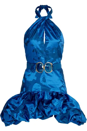 Silvia Tcherassi Rea ruffled satin minidress
