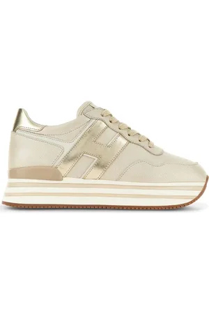 Hogan H483 leather platform sneakers