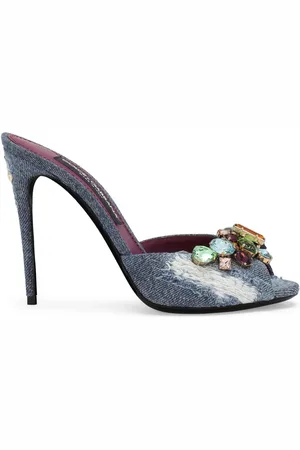 Dolce & Gabbana 105mm Keira patchwork denim sandals