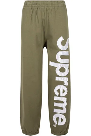 Gucci Beige & Navy Canvas GG Trousers के लिए पुरुषों के लिए