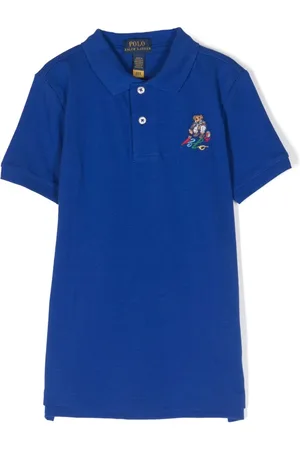 Ralph Lauren Teddy Bear-embroidered piqué polo shirt