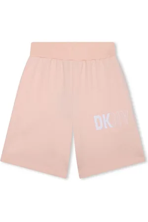 DKNY Logo-print cotton track shorts