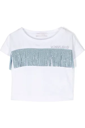 MONNALISA Logo-embellished cotton T-shirt
