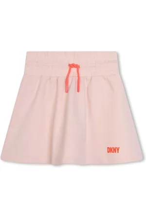 DKNY Elasticated-waistband cotton skirt