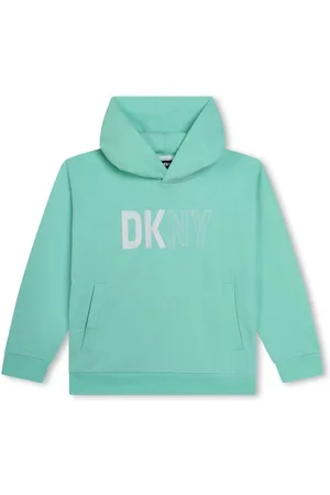 DKNY Logo-print jersey hoodie
