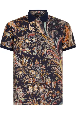 Etro Paisley-print cotton polo shirt