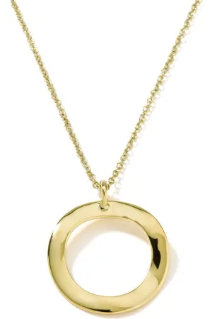 Ippolita 18kt yellow Classico Mini Wavy Circle necklace