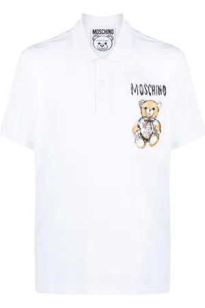 Moschino Teddy Bear-motif cotton polo shirt