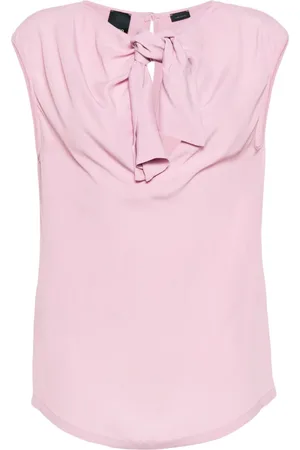 Pinko Knotted crepe blouse