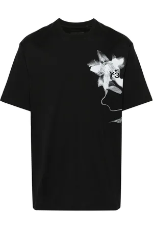 Y-3 Graphic-print cotton T-shirt