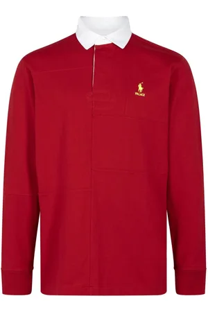 PALACE X Ralph Lauren pieced rugby shirt