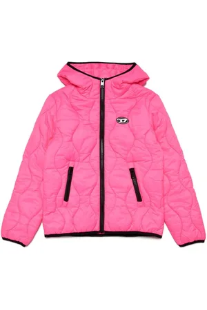 Diesel Logo-appliqué quilted jacket
