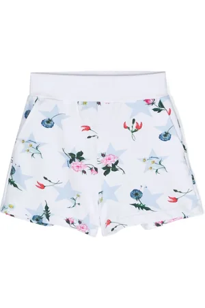 MONNALISA Floral-print jersey-texture shorts