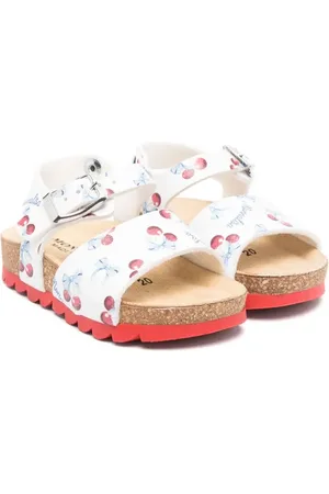 MONNALISA Open-toe leather sandals