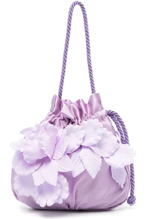 MONNALISA Faux-flower drawstring-fastening bag