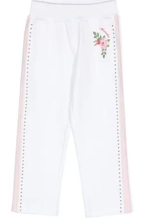 MONNALISA Floral-print track pants