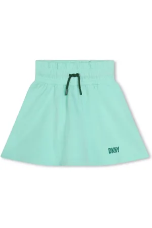 DKNY Elasticated-waistband cotton skirt