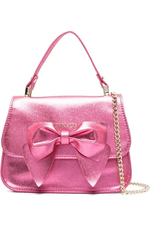 MONNALISA Bow-detail metallic bag
