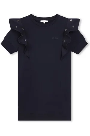 Chloé Eyelet-detail organic cotton dress