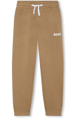 HUGO BOSS Logo-print fleece track pants