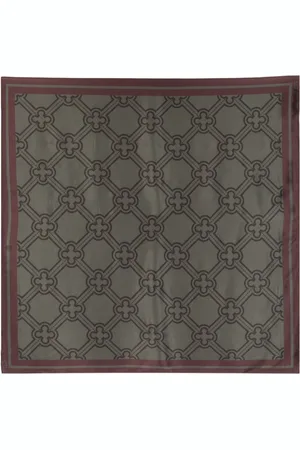 V°73 Iris patterned silk scarf