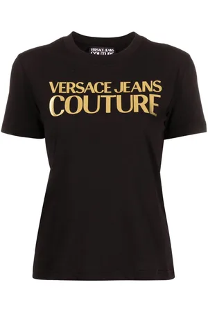 VERSACE Logo-print cotton T-shirt