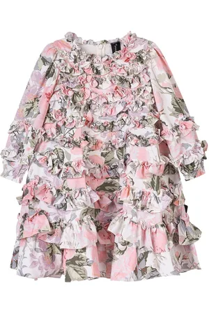 Needle & Thread Floral-print ruffled dress