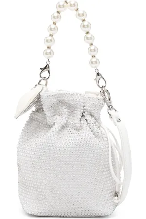 MONNALISA Crystal-embellished drawstring-fastening bag