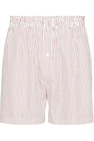 Maison Margiela Striped cotton shorts