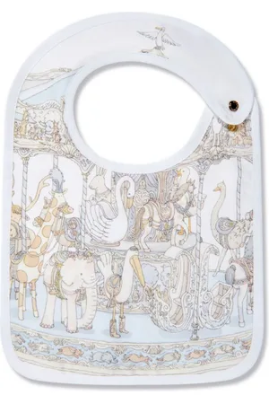 Atelier Choux Carousel-print organic-cotton bib