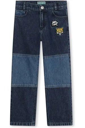 Kenzo Logo-embroidered denim jeans