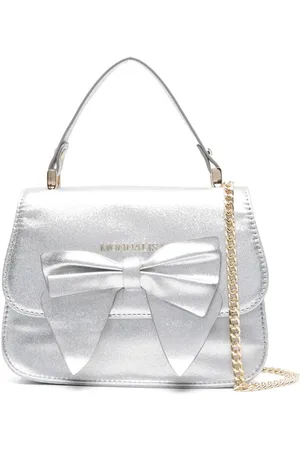 MONNALISA Bow-detail metallic bag