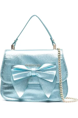 MONNALISA Bow-detail metallic bag