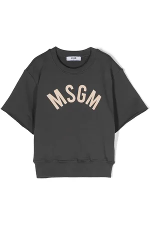Msgm Logo-print short-sleeve sweatshirt