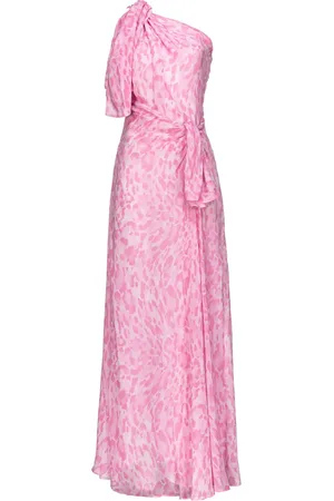 Pinko Animal-print one-shoulder gown