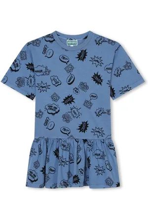 Kenzo Cartoon-print cotton dress